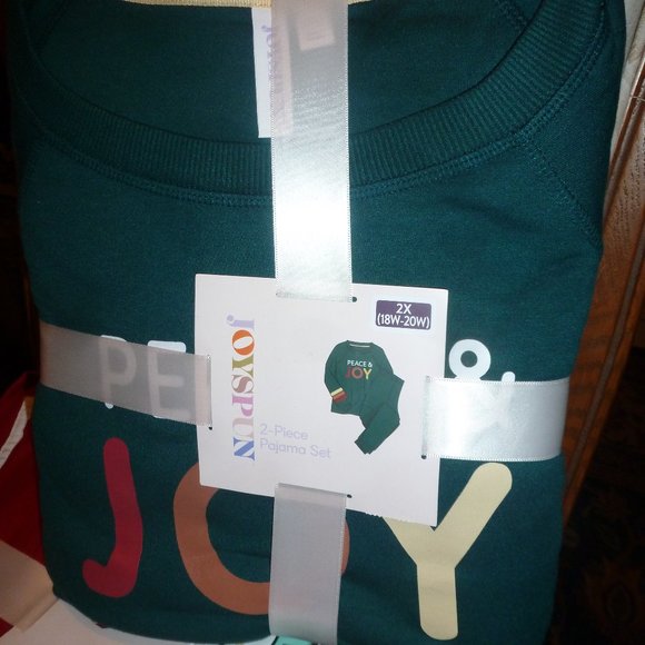 Women's Plush Long Sleeve Top & Pants Lounge Pajama 2-Piece Set Size 2XL - Picture 3 of 7